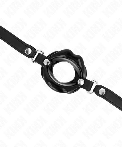 Kink – Lipknevel 8 cm met Zwart Kunstleren Band 63 x 2 cm Verstelbaar 39 – 58 cm