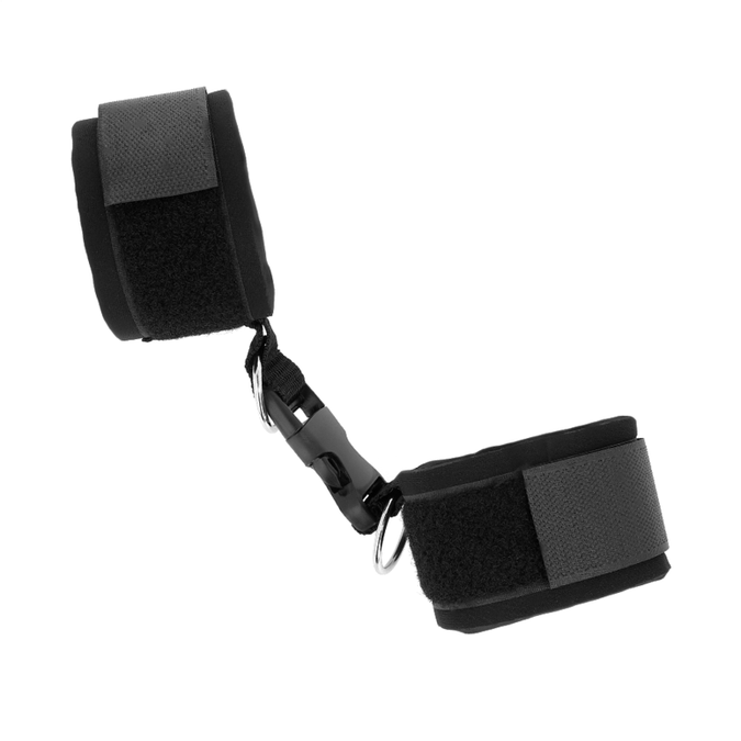 Kink – Neopreen klittenband polsboeien zwart verstelbaar 22 – 34 cm