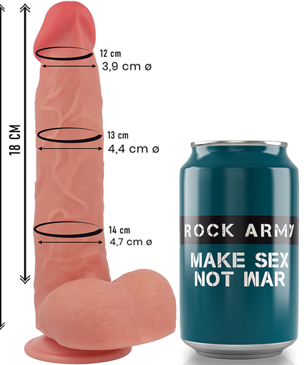 ROCKARMY - LIQUID SILICONE RAPTOR 24 CM -O- 4.4 CM