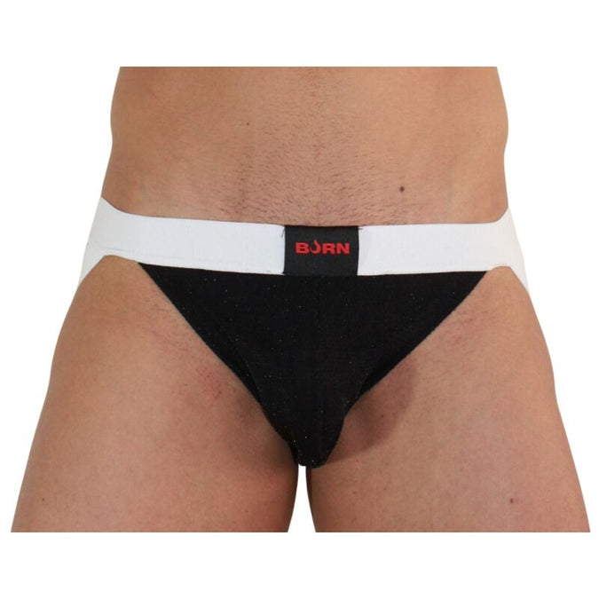 Burn – 004 Jock Glänzend Schwarz / Weiß XL