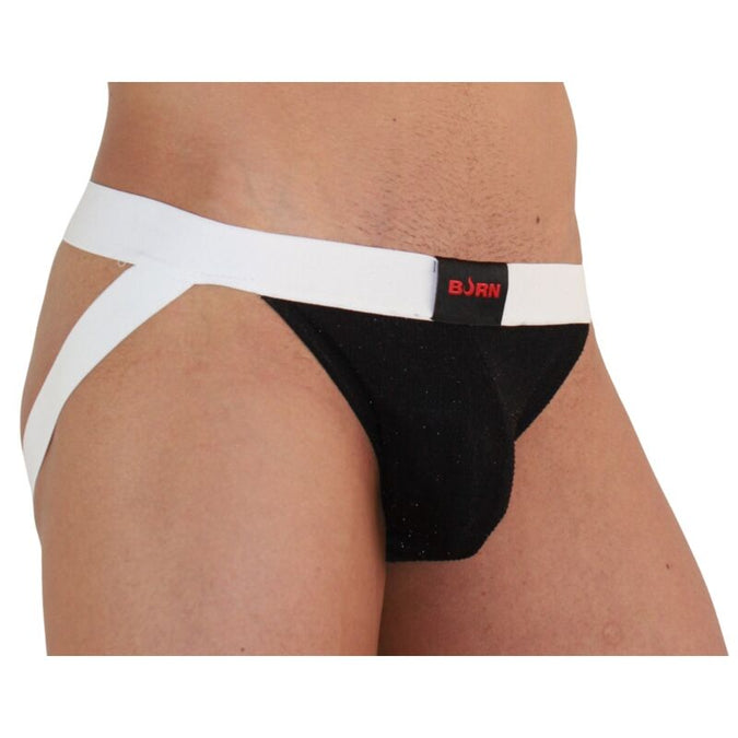 Burn – 004 Jock Glänzend Schwarz / Weiß XL