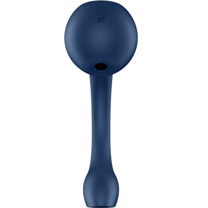SATISFYER - PRO+ WAVE 4 G-SPOT & LUCHTDRUKSTIMULATOR GRATIS APP DONKERBLAUW