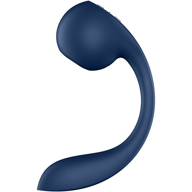 SATISFYER - PRO+ WAVE 4 G-SPOT & LUCHTDRUKSTIMULATOR GRATIS APP DONKERBLAUW