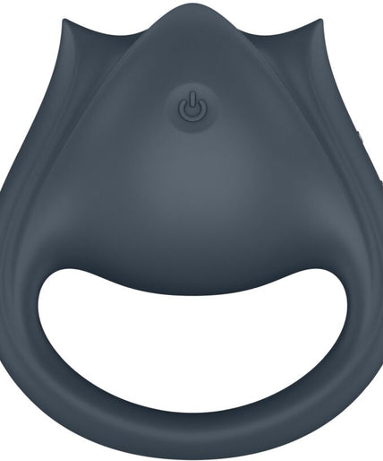 SATISFYER - PERFECT PAIR 2 MULTIVIBRATOR 2 IN 1 PENIS RING AND FINGER STIMULATOR GREY