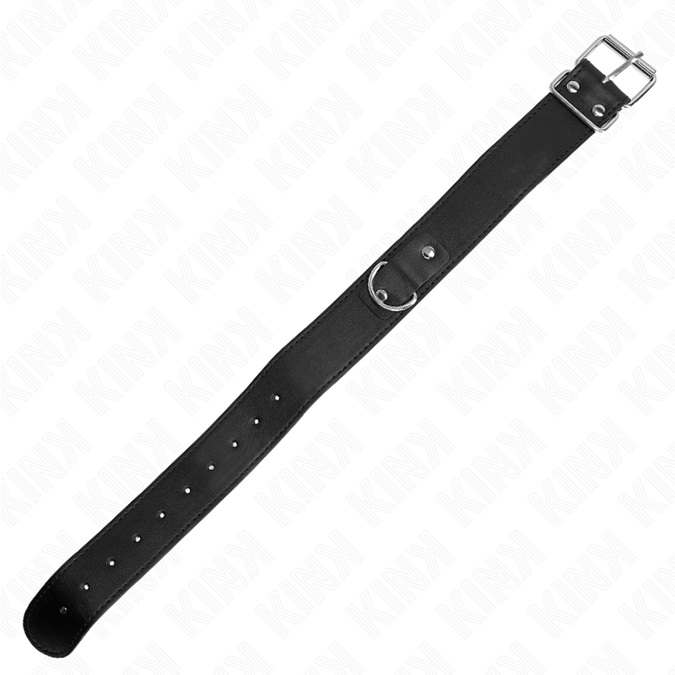 Kink – Halsband Mit Gürtel 116 Cm Schwarzer Riemen Verstellbar 32 – 50 Cm X 8 Cm