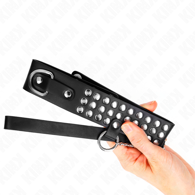 KINK - KETTING MET BAND 65 CM MET GLIMMENDE VERSTELBARE 37-42 CM X 5.3 CM
