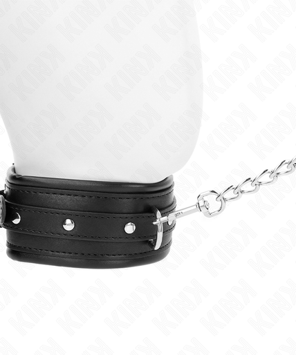 KINK - NECKLACE WITH SHINY BUCKLE STRAP 65 CM 48.5 CM X 5.3 CM