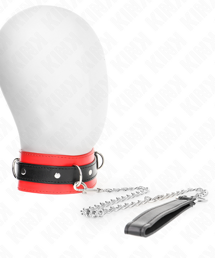 KINK - COLLAR WITH BELT 65 CM WITH STRAP RED 54 X 4.5 CM
