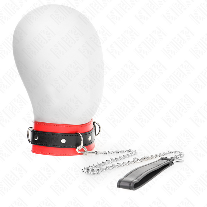 Kink – Collar With Belt 65 Cm With Strap Red 54 X 4.5 Cm