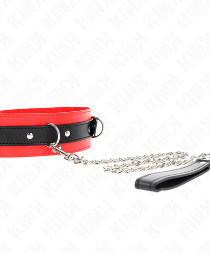 KINK - COLLAR WITH BELT 65 CM WITH STRAP RED 54 X 4.5 CM