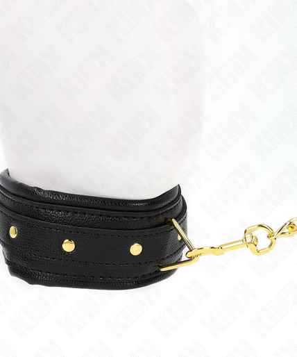 KINK - NECKLACE WITH SPONGE IMITATION LEATHER STRAP MODEL 1 ADJUSTABLE 37-54 CM X 3 CM