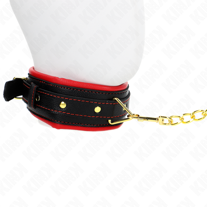 Kink – Necklace With Sponge Imitation Leather Strap Model 2 Adjustable 37 – 54 Cm X 3 Cm