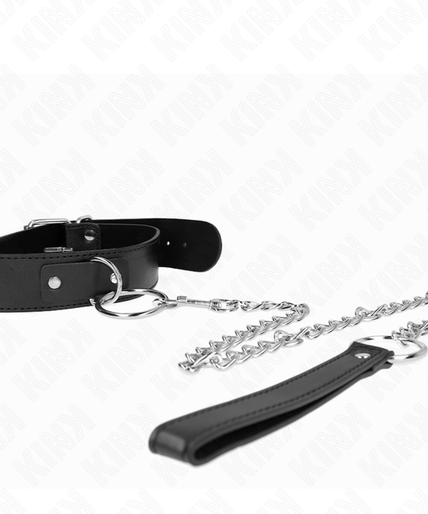 KINK - BASIC MODEL COLLAR WITH LEASH MODEL 4 ADJUSTABLE 36-43 CM