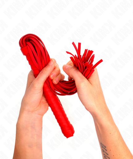 KINK - WHIP WITH RED TEXTURED HANDLE 48.5 CM