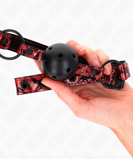 KINK - DIAMOND PATTERN BALL 4.5 CM GAG MODEL 2 64.5 CM ADJUSTABLE 42-60 CM
