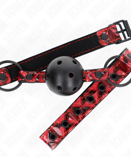 KINK - DIAMOND PATTERN BALL 4.5 CM GAG MODEL 2 64.5 CM ADJUSTABLE 42-60 CM