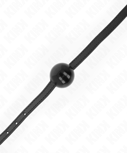 KINK - BLACK SINGLE SOLID BALL 4 CM GAG 65 x 1.5 CM