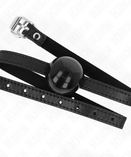 KINK - BLACK SINGLE SOLID BALL 4 CM GAG 65 x 1.5 CM