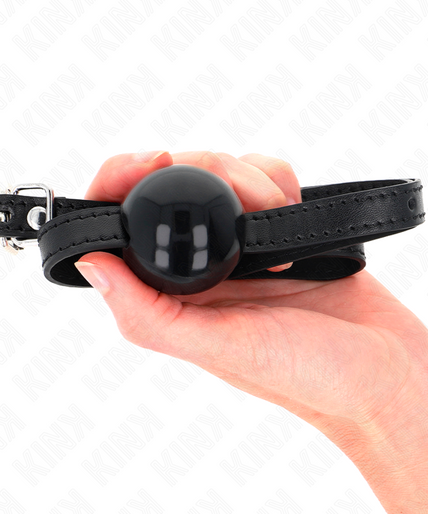 KINK - BLACK SINGLE SOLID BALL 4 CM GAG 65 x 1.5 CM