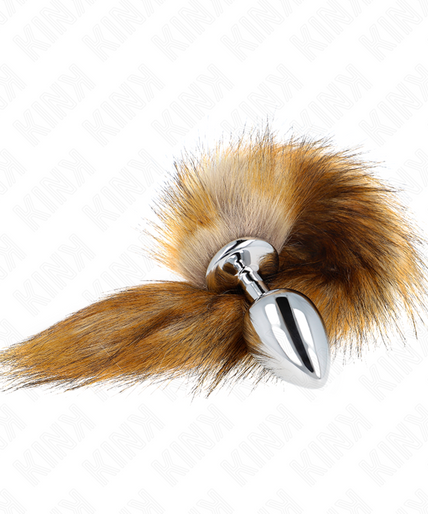 KINK - ANAL PLUG SIZE L 10 X 4 CM WITH SYNTHETIC TAIL 40 CM BROWN