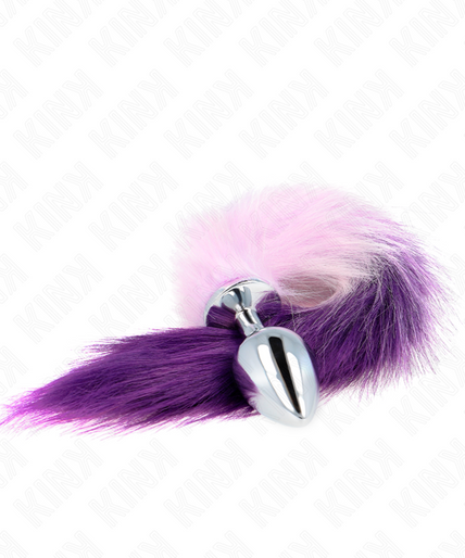 KINK - ANAL PLUG SIZE L 10 X 4 CM WITH SYNTHETIC TAIL 40 CM PURPLE