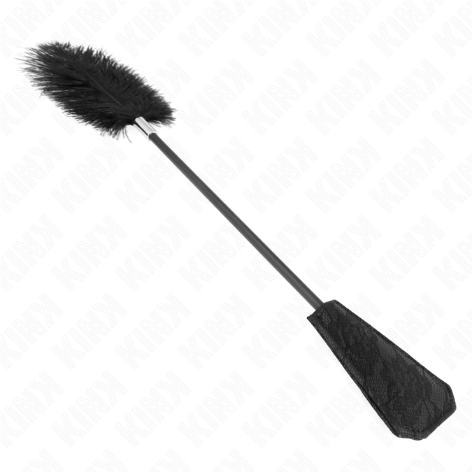 Pleasurements – Kink – Straußenfeder-Kitzler mit Spitzen-Paddel 56 cm
