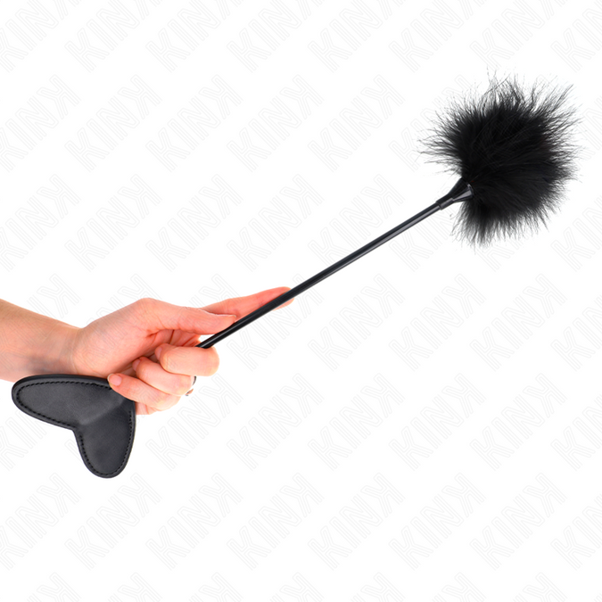 Pleasurements – Kink – Kietelveren met hartvormige paddle 31 cm