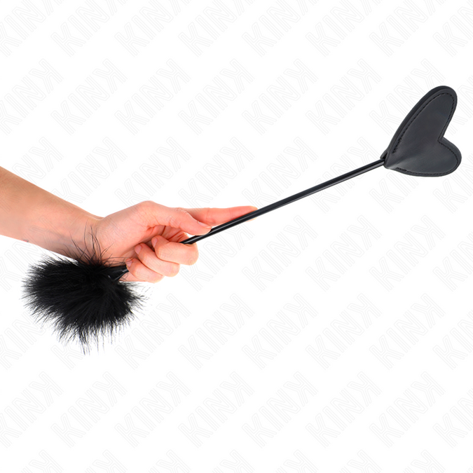 Pleasurements – Kink – Kietelveren met hartvormige paddle 31 cm