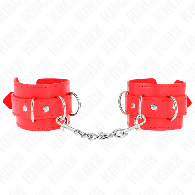 Kink – 3D-ring polsboeien verstelbaar rood 17,5 – 25 cm x 6 cm