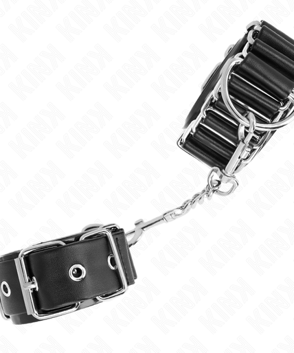 KINK - HINGE-LIKE THIN WRIST RESTRAINTS BLACK ADJUSTRABLE 16-22 CM X 3.5 CM