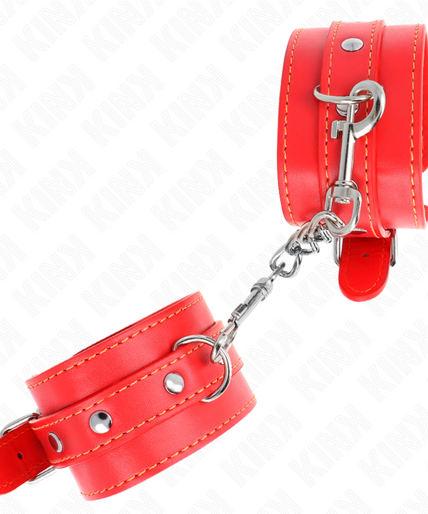 KINK - THIN WRIST RESTRAINTS RED ADJUSTABLE 21-33 CM