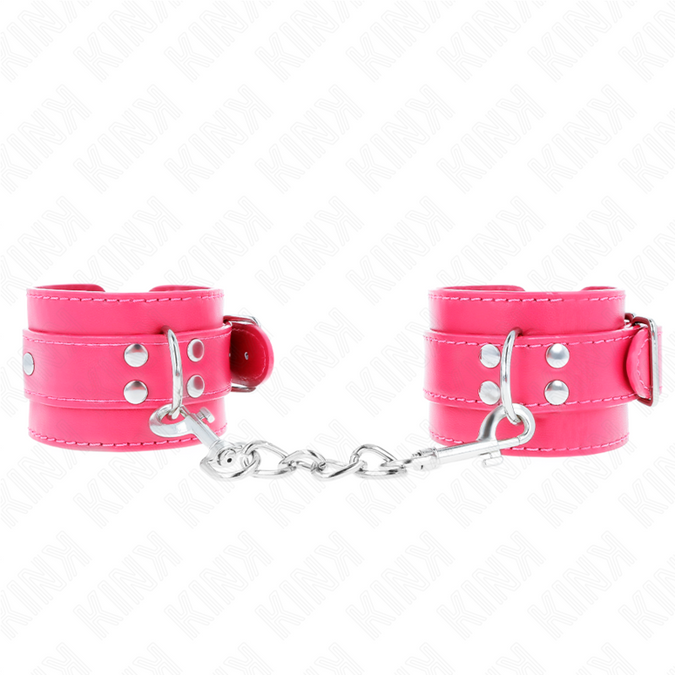 Kink – Polsboeien Framboosroze Met Framboosroze Voering Verstelbaar 20 – 28 Cm X 5.5 Cm