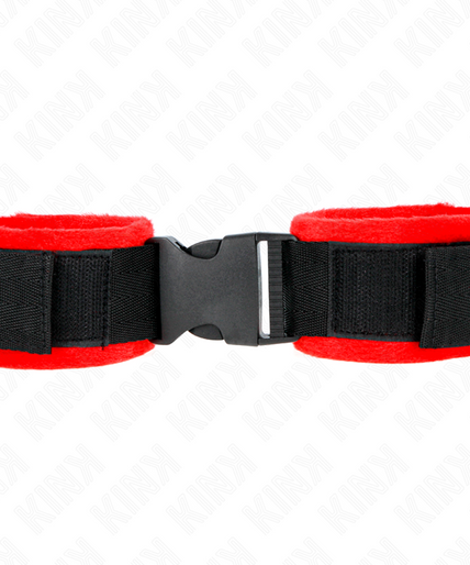 KINK - NYLON BIND HOOK&LOOP WRIST RESTRAINTS BLACK MODEL 1 AJDUSTABLE 25-35 CM X 6 CM