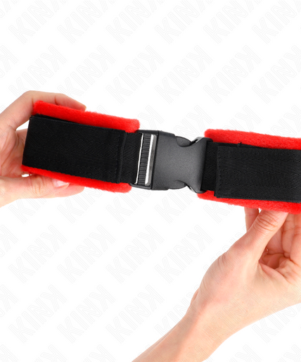 KINK - NYLON BIND HOOK&LOOP WRIST RESTRAINTS BLACK MODEL 1 AJDUSTABLE 25-35 CM X 6 CM