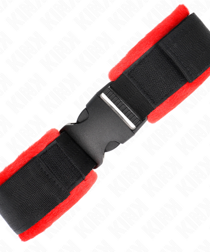 KINK - NYLON BIND HOOK&LOOP WRIST RESTRAINTS BLACK MODEL 1 AJDUSTABLE 25-35 CM X 6 CM