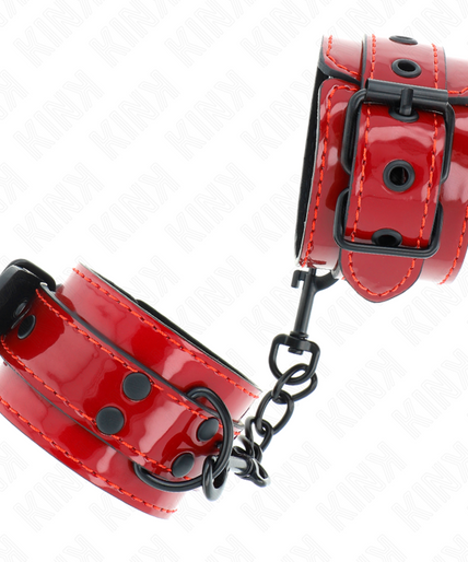 KINK - DARK RED WRIST CUFFS 23 X 5 CM