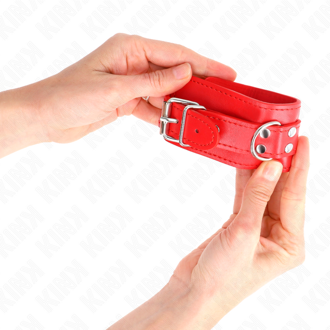 Kink – Simple Wrist Restraints Red Adjustable 20 – 23 Cm X 5.5 Cm