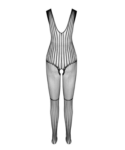PASSION - BS 103 BODYSTOCKING ZWART ÉÉN MAAT