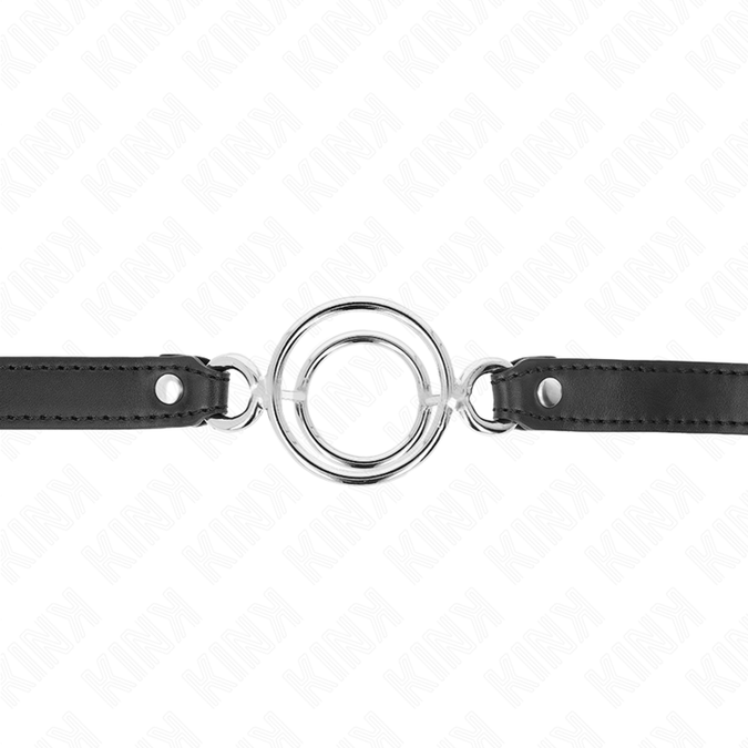 KINK – SPREIDRING MET MEERDERE O-RINGEN 5 CM ZWART 63 X 2,5 CM