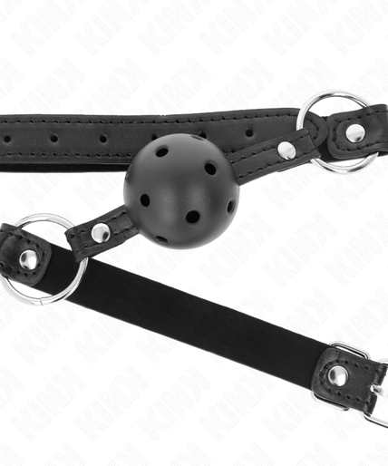 KINK - HOLLOW HARD BLACK BALL 4.5 CM GAG MODEL 1 63.5 X 2 CM