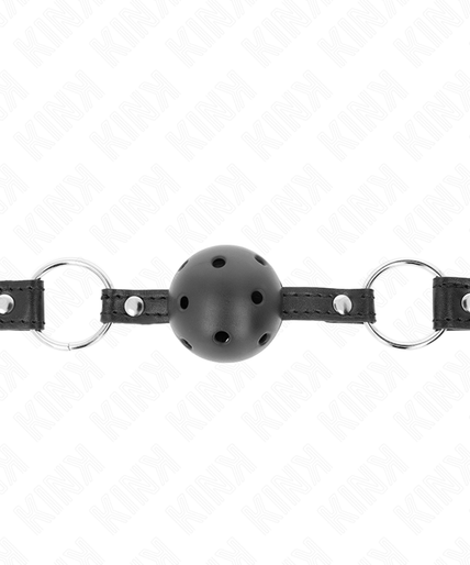 KINK - HOLLOW HARD BLACK BALL 4.5 CM GAG MODEL 1 63.5 X 2 CM