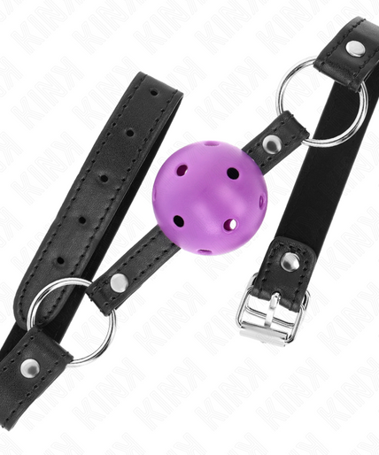 KINK - HOLLOW HARD PURPLE BALL 4.5 CM GAG 63.5 X 2 CM