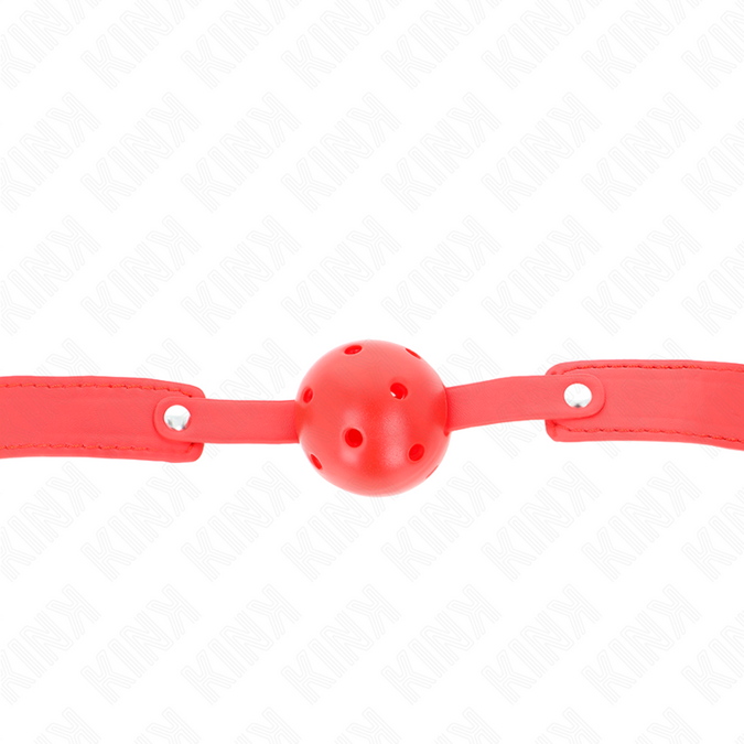 Kink – Rode Ademend Ballenmondstuk 4,5 Cm Gag 65 X 2,5 Cm