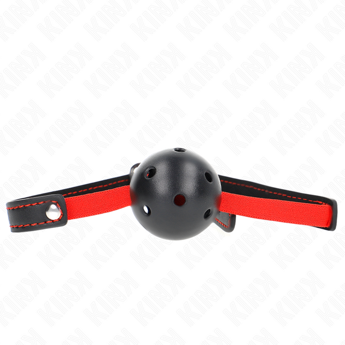 Kink – Harter Hohlmundknebel 4,5 cm mit Elastikband 56 x 1,5 cm