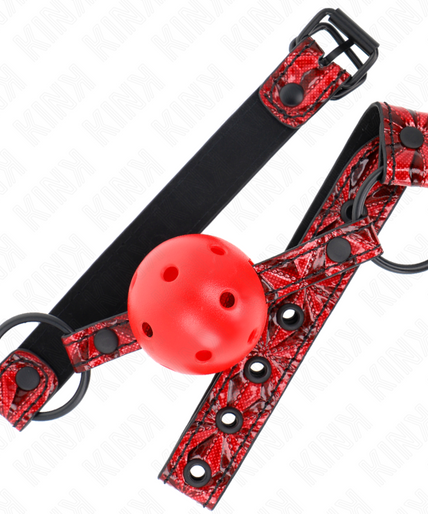 KINK - DIAMOND PATTERN BALL 4.5 CM GAG MODEL 1 64.5 CM ADJUSTABLE 42-60 CM