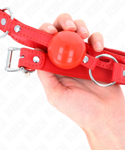 KINK - TPE BALL 4 CM GAG WITH ROJO LOCK 60 x 2 CM