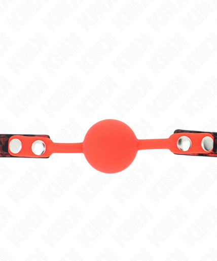 KINK - MODEL 2 SILICONE BALL 4 CM GAG WITH LOCK 60 x 2 CM