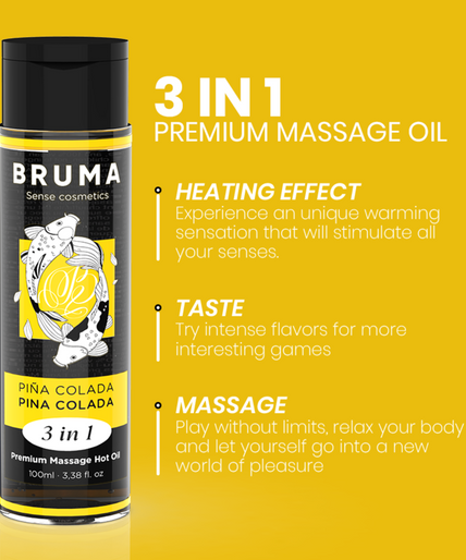 BRUMA - PREMIUM MASSAGE HETE OLIE PINA COLADA 3 IN 1 - 100 ML