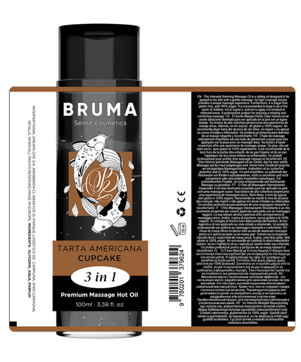 BRUMA - PREMIUM MASSAGE HETE OLIE CUPCAKE 3 IN 1 - 100 ML