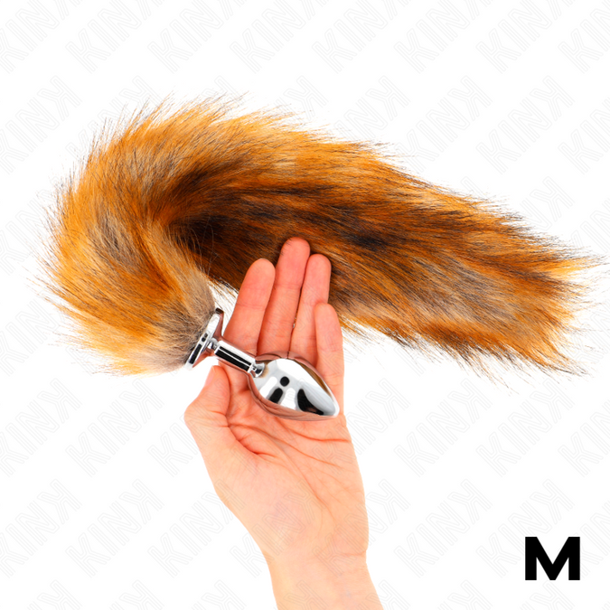 Kink – Analplug Größe M 8 X 3,5 Cm Mit Synthetischem Schwanz 40 Cm Braun